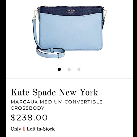 KATE SPADE NEW YORK ✨ MARGAUX Medium Convertible Crossbody ✨ Two Tone 💙 NWOT - Picture 2 of 9